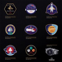  Omega Speedmaster 50th Anniversary Pins -thumb-2