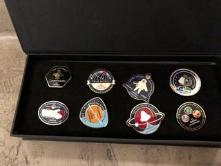   Omega Speedmaster 50th Anniversary Pins -thumb-3