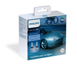 PHILIPS H1 Ultinon Essential Led 12V 24V 19W 6500K 11258UE2X2 2τμχ
