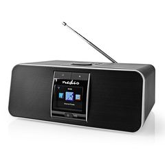 NEDIS RDIN5005BK Internet Radio 42 W DAB+ FM Bluetooth Remote Control Black/Silv 233-1927