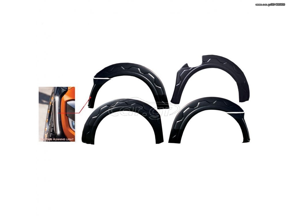 ΔΙΑΚΟΣΜΗΤΙΚΑ ΦΡΥΔΙΑ FORD RANGER '15- 2CAB ΜΕ ΦΩΤΑ LED (SET)