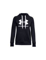 Under Armour Rival Logo Γυναικείο Φούτερ με Κουκούλα Μαύρο 1356318-001