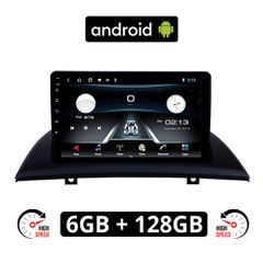 BMW X3 E83 (2003 - 2010) Android οθόνη αυτοκίνητου 6GB με GPS WI-FI (ηχοσύστημα αφής 9" ιντσών OEM Youtube Playstore MP3 USB Radio Bluetooth Mirrorlink Χ3 Ε83 εργοστασιακή, 4x60W, AUX) BM06-6GB