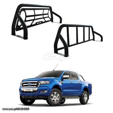 Ford Ranger (T7)+(T8) 2017+ Roll Bar Black Angel (XP003)