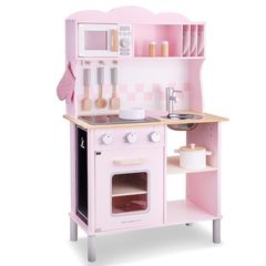 New Classic Toys Ξύλινη Κουζίνα Modern Electric Cooking Pink 11067