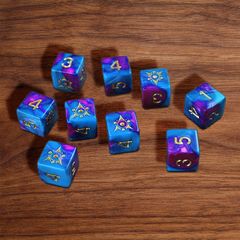 Elder Dice (9d6 Tube) Sigil of the Dreamlands Kadathian Ice