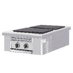 Ηλεκτρική κουζίνα δύο εστιών ρεύματος 30x30cm και συρτάρι περισυλλογής