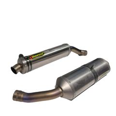 ΣΕΤ ΜΕΤΑΧΕΙΡΙΣΜΕΝΩΝ ΕΞΑΤΜΙΣΕΩΝ AKRAPOVIC FULL SILVER GP R1 2004-2006