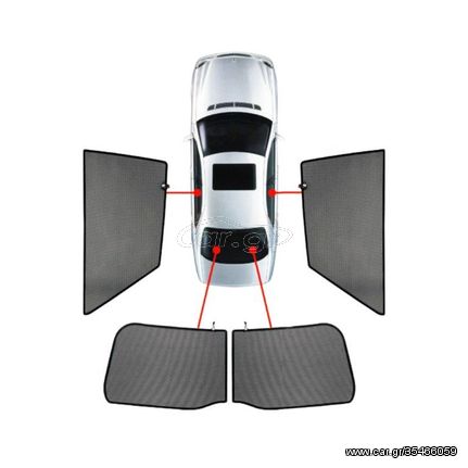 VW GOLF 6 3D 09-12 ΚΟΥΡΤΙΝΑΚΙΑ ΜΑΡΚΕ (4ΤΕΜ.)