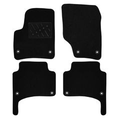Πατάκια δαπέδου μοκέτας Premium μαύρα συμβατά για Porsche Cayenne (I) 4τμχ