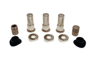  Rim Lock Screw Set Aluminium w/ Caps & Valve Seal