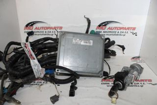 Εγκέφαλος σετ FORD FOCUS (2004-2008) 7M51-12A650-KB 7DHB 3M51-3F880-AC πλεξούδα, εγκέφαλος, κλειδαριά, κλειδί