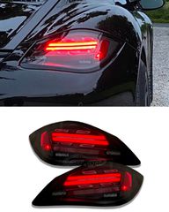 ΦΑΝΑΡΙΑ ΠΙΣΩ LED taillights Porsche Boxster 987.2 09-14 / Cayman 987 09-14 black / smoke with dynamic indicators in 982 Design