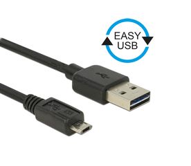 POWERTECH ΚΑΛΩΔΙΟ USB 2.0 (M) ΣΕ USB MICRO (M), DUAL EASY USB, CAB-U062 2m