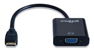 POWERTECH converter mini HDMI (M) σε VGA (F) με Audio, μαύρο (PTH-026)
