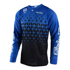 SHIRT MOTOCROSS SE AIR TROY LEE DESIGNS MEGABURST BLUE/BLACK