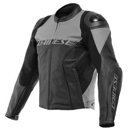 RACING 4 LEATHER JACKET DAINESE CHARCOAL-GRAY/BLACK