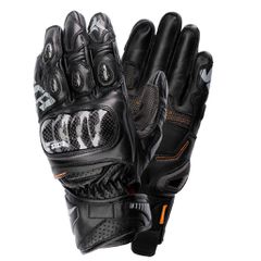 TRACKDAY SHORT LEATHER GLOVES SECA BLACK