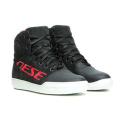 YORK D-WP SHOES DARK-CARBOM/RED