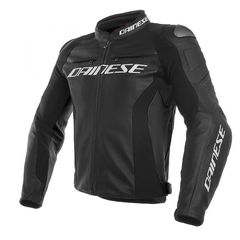 RACING 3 S/T LTH JKT BLK/BLK/BLK