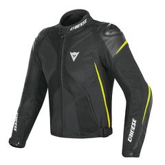 SUPER RIDER D-DRY JKT BLK/BLK/FL-YEL