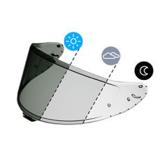 ΖΕΛΑΤΙΝΑ SHOEI CWR-F2 PINS (NXR 2/X-SPR PRO) PHOTOCHROMIC