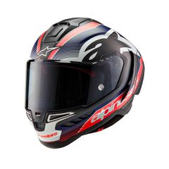 SUPERTECH R10 ALPINESTARS TEAM CARBON BLACK/CARBON RED/BLUE MATTE 1383
