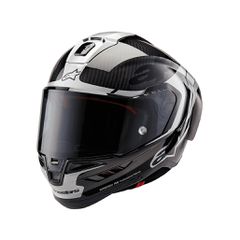 SUPERTECH R10 ALPINESTARS ELEMENT BLACK/SILVER CARBON/WHITE 1368