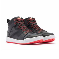 SUBURB D-WP SHOES BLACK/WHITE/RED-LAVA