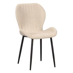 Καρέκλα Fiore μεταλλική με ύφασμα σε χρώμα μπεζ διαστάσεων 51Χ56Χ85cm