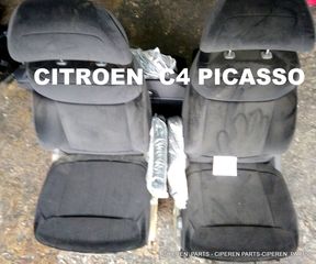 ΣΑΛΟΝΙ ΚΑΘΙΣΜΑΤΑ,CITROEN C4 PICASSO,( 7  ΚΑΘΙΣΜΑΤΑ ),ΣΕ ΑΡΙΣΤΗ ΚΑΤΑΣΤΑΣΗ,(16-A1)F2090