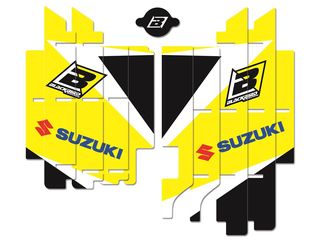 BLACKBIRD Dream Graphic Radiator Louvers Graphic Kit Yellow Suzuki RM-Z450 '18-'21