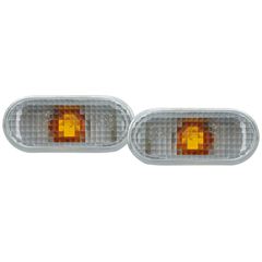 Σετ Πλαϊνά φλας LED ζευγάρι βελτίωσης tuning  Πλευρικοί δείκτες λευκό ζεύγος για Golf 4 Passat 3B Seat Arosa VW T5 Lupo Bora 