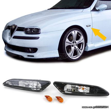 Σετ Πλαϊνά φλας LED ζευγάρι βελτίωσης tuning  LED Διαφανής γυάλινη πλαϊνή ένδειξη για ALFA Romeo 156 97-03