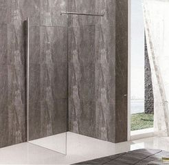GL PANEL ΤΖΑΜΙ ΔΙΑ/ΝΕΣ 100*195h/8 mm ME ΜΠΡΑΤΣΟ ST/ST 70-120 cm 10-0135