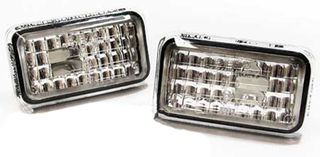 Σετ Πλαϊνά φλας LED ζευγάρι βελτίωσης tuning  LED Διαφανείς γυάλινες πλευρικές ενδείξεις μαύρο για το VW Golf Polo Jetta Corrado Scirocco