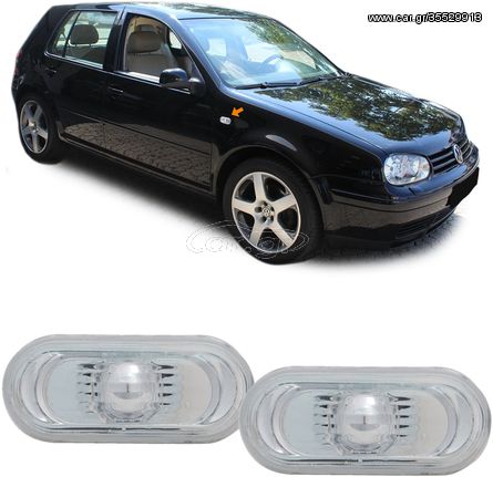 Σετ Πλαϊνά φλας LED ζευγάρι βελτίωσης tuning  LED Ζεύγος πλευρικών δεικτών για VW Amarok Bora Golf IV Passat 3B Polo 6N2 Sharan 9N T5 Up