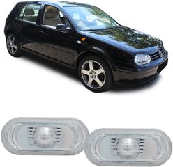 Σετ Πλαϊνά φλας LED ζευγάρι βελτίωσης tuning  LED Ζεύγος πλευρικών δεικτών για VW Amarok Bora Golf IV Passat 3B Polo 6N2 Sharan 9N T5 Up