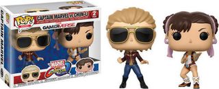 Funko POP! Marvel vs. Capcom Infinite - Captain Marvel vs Chun-Li 2-Pack Bobble-Heads (25826)