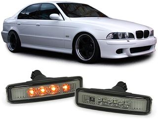 Σετ Πλαϊνά φλας LED ζευγάρι βελτίωσης tuning 2 τεμάχια  LED μαύρο smoke για BMW 5-σειρά E39 95-03