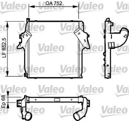 Ψυγείο Intercooler BMW Z3 1996 - 2003 ( E36/8 ) VALEO 818781