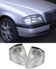 Σετ Πλαϊνά φλας LED ζευγάρι βελτίωσης tuning 2 τεμάχια  Ζεύγος λευκού φλας για Mercedes C Class W202 93-00