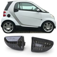 Σετ Πλαϊνά φλας LED ζευγάρι βελτίωσης tuning 2 τεμάχια  LED Μαύρο για Smart Fortwo Cabrio Coupe 451 από 07
