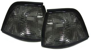 Σετ Πλαϊνά φλας LED ζευγάρι βελτίωσης tuning 2 τεμάχια κρυστάλλων  λευκό - ζεύγος Μαύρες ενδείξεις για BMW 3 SERIES E36 Sedan Touring Compact