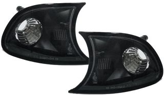 Σετ Πλαϊνά φλας LED ζευγάρι βελτίωσης tuning 2 τεμάχια κρυστάλλων  ζεύγος  Διαφανές γυάλινο μαύρο για BMW 3 SERIES E46 Coupe Cabrio 01-03