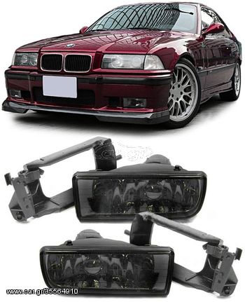 Σετ Πλαϊνά φλας LED ζευγάρι βελτίωσης tuning 2 τεμάχια  ζεύγος  Προβολείς ομίχλης από μαύρο διαφανές γυαλί για BMW E36 91-99 και M3