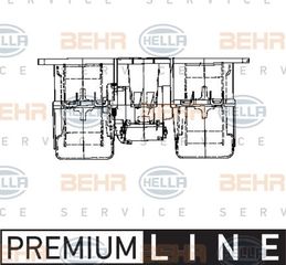 Ανεμιστήρας Καλοριφέρ Εσω VW POLO CLASSIC 1996 - 2006 ( 6KV2 ) HELLA 8