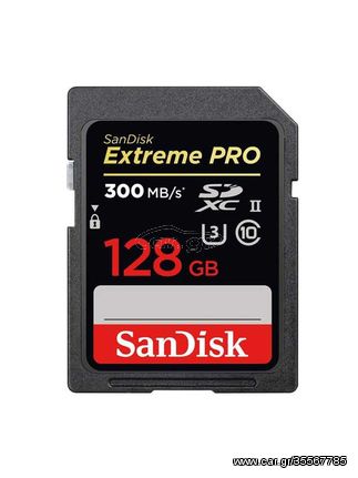 SanDisk SDXC Extreme PRO 300MB/s UHS-II - 128GB