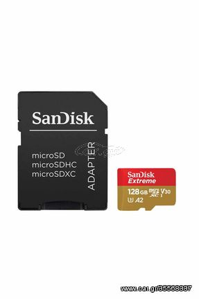 SanDisk MicroSDXC Extreme 160MB/s V30 UHS-I U3 A2 - 128 GB