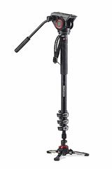 Manfrotto Monopod MVMXPRO500 4 Section για Video με Fluid Κεφαλή & Fluidtech Βάση